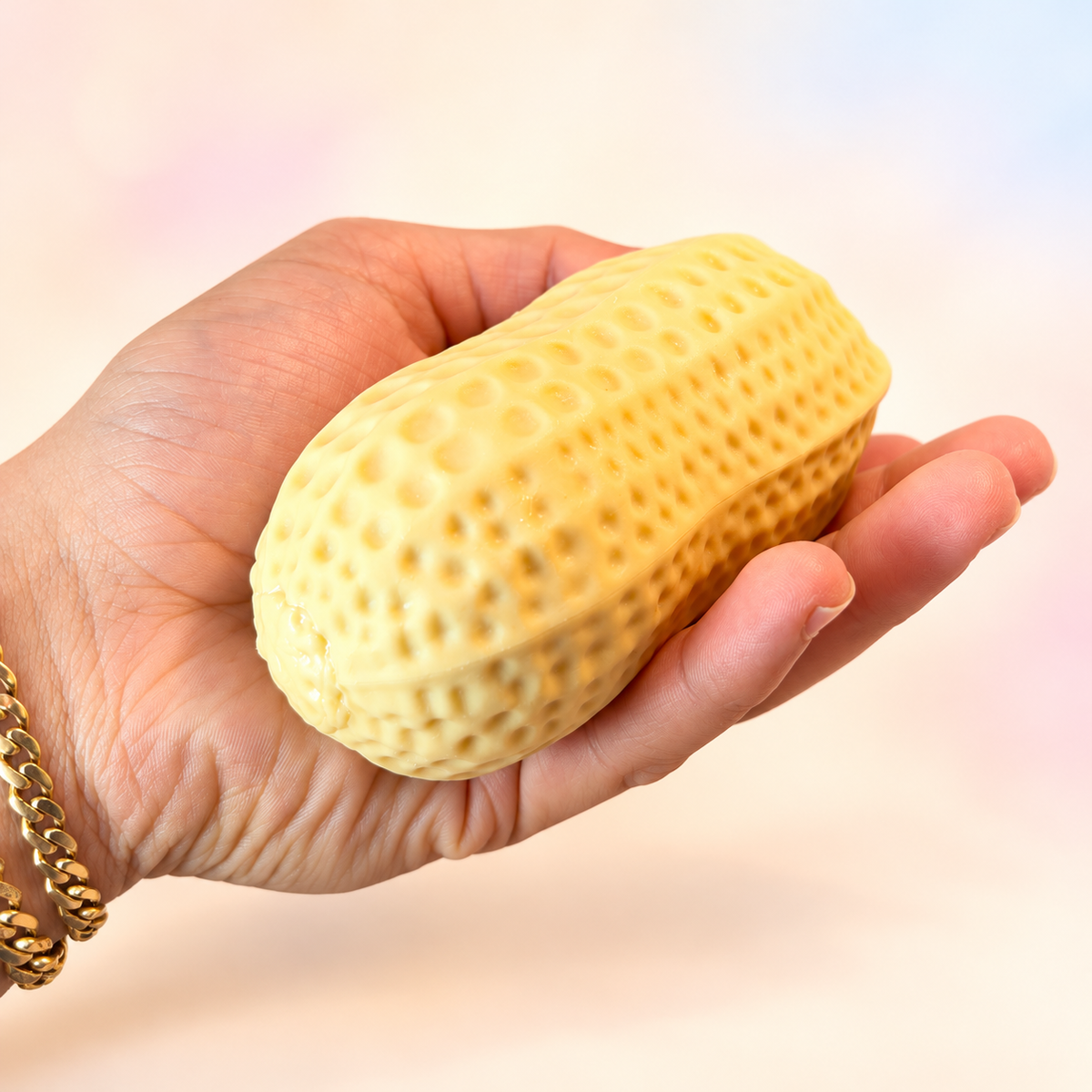 Peanut squishy! 🥜 — bright background