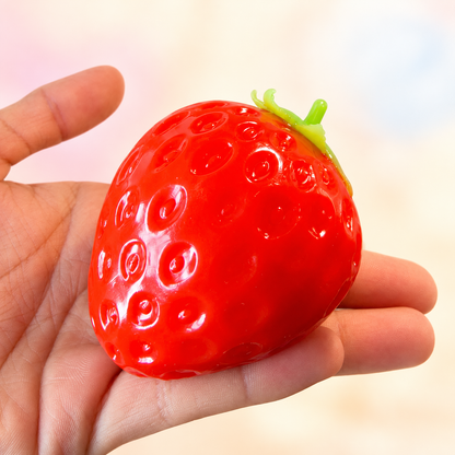 Strawberry squishy! 🍓⭐ — bright background