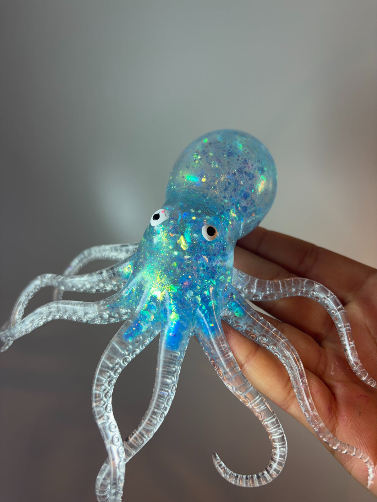 Glitter octopus squishy