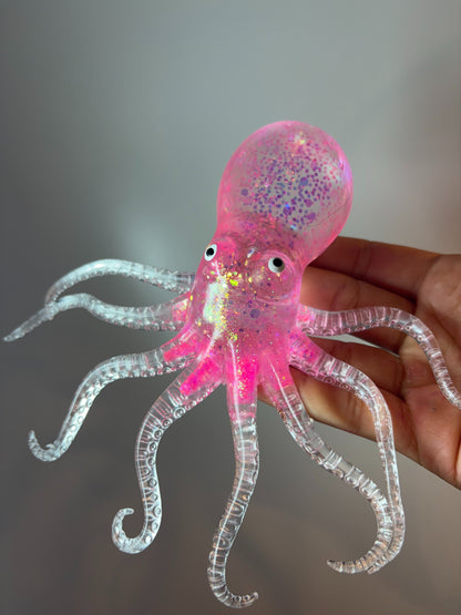 Glitter octopus squishy