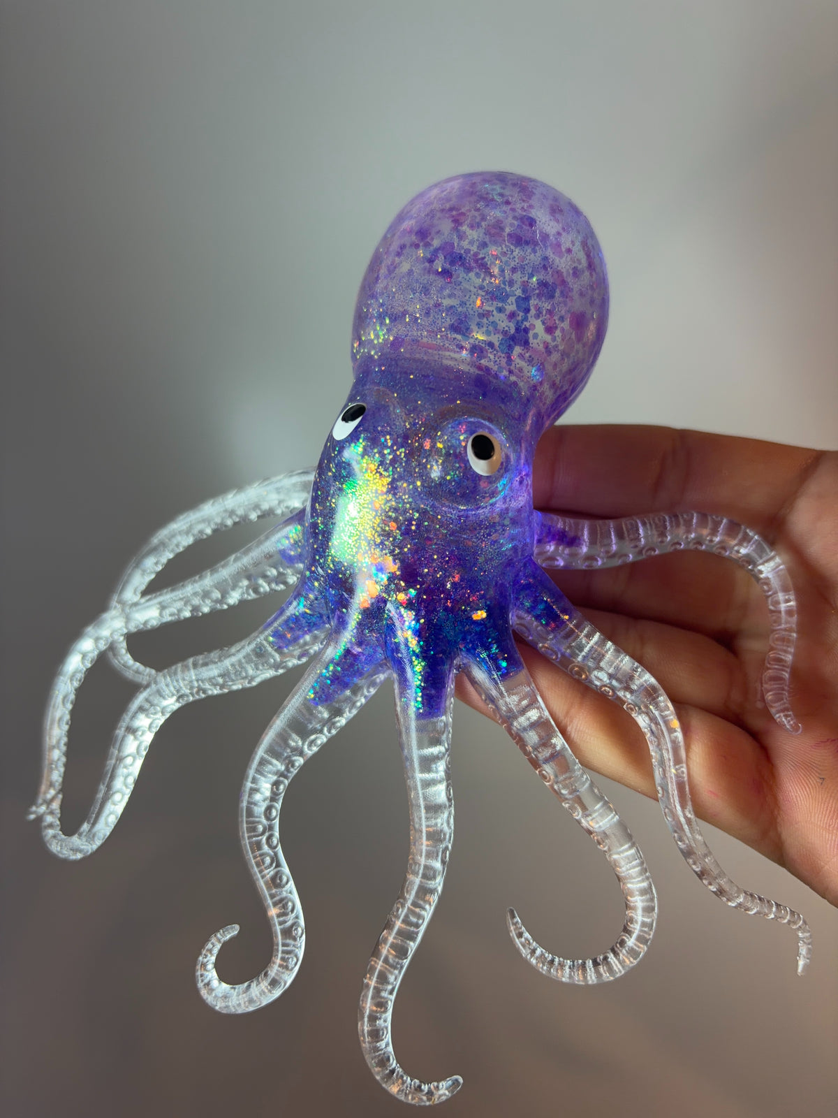 Glitter octopus squishy