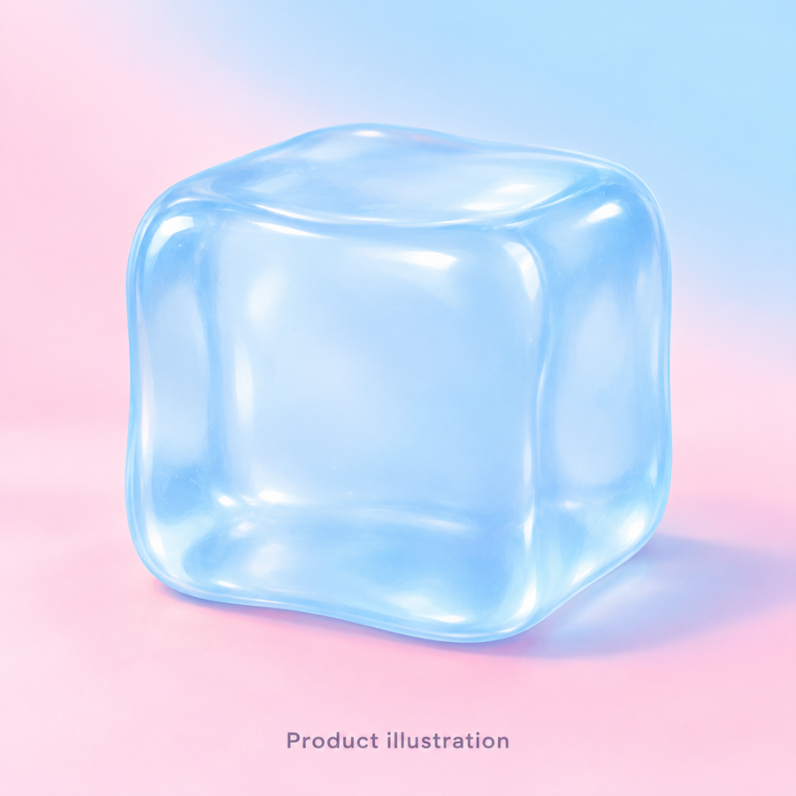 Ice cube! ❄️☃️ — product illustration